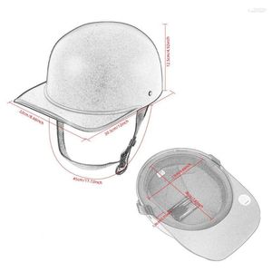 Motorradhelme Schwarz Erwachsene Open Face Halb Retro Helm Moto Vintage Motorrad Biker Reiten Crash Für Roller Cruiser Chopper