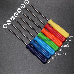 7 Pieces/Set Torx T5 T6 T8 T10 Cross Tri-wing Flat Shape Screwdriver Cell Phone Repair Tool Or Xbox 360 Eviuf