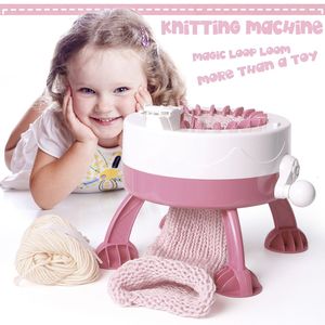 Other Arts and Crafts 22 Needles Creative DIY Knitting Machine Magic Loop Weaving Loom Scarf Sweater Hat Socks EducationalToy for Adults Kids 230625