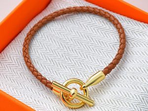 5A Charm Bracelets HM oryginalna skórzana bransoletka z krótkiego paska w brązowym dla kobiet z torbą na kurz rozmiar 16-21 fendave