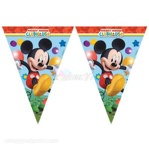 Anpassade utomhus PVC vinyl triangel livlig tryckt tecknad dekoration bunting flagga vimpel banners