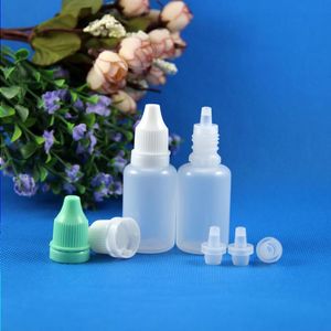 100 Pcs 20ML Flaconi contagocce in plastica Prova di manomissione Punta dell'ago lunga e sottile E CIG Liquido Liquido OLIO Succo Vapore 20 ml Vphvh