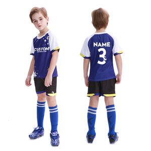 Bekleidungssets Benutzerdefinierter Sublimationsdruck Kinder-Fußball-Trainingstrikot Kinder-Thailand-Fußballhemden Fußballbekleidung Uniform-Sets für Jungen 230626