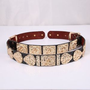 Belly Chains Belts ancient chinese hanfu belt metal rivet belt women round spike sequins belt punk simple decorative waistband belt for men 230626