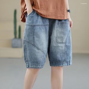 Kvinnors jeans kvinnors kvinnors denim shorts jean överdimensionerade byxor korta y2k modekläder för sommaren trendyol kvinna kläder byxa