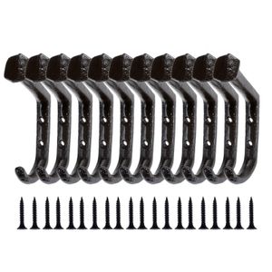 Küche Handtuch Haken 4 6 8 10PCS Gusseisen Große Mantel Tür Schlafzimmer Kleiderbügel Haken Für Kleidung Hut Tasche badezimmer Wand Rack 230625