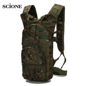 حزم الظهر 15L Molle Backpack 800d Oxford Military Hiking Bicklections Backcle Backbacks Outdize Sports Cycling Clicking Camping Bag Army XA568 230625