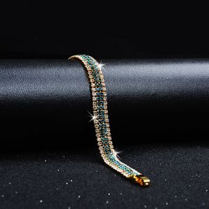 Braccialetto di lusso in cristallo romano con zirconi pieni di cristallo Braccialetto Elegante delicato braccialetto da donna Regalo per feste di compleanno 230626