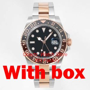 Men GMT wristwatches Ceramic Bezel 904L full Stainless Steel Automatic Mechanics Movment Watch Sapphire waterproof Mens Watches high quality orologio di lusso