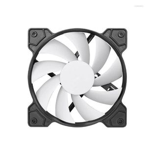 Ventoinhas de resfriamento de computador WAYLEXSTA PC Cooler Fan 120mm Case Silent 12CM CPU Cooling RGB Quiet 12V DC PWM 4Pin Adjust Speed Rose22