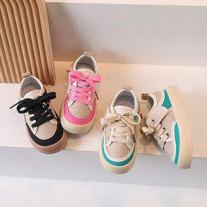 Sneakers Kids Boys Casual Canvas Shoes Girls Shell Head Board Shoe Soft Sole Sole Sneaker 230626