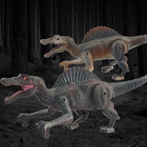 Elektrische/RC-Tiere, 2,4 GHz RC-Dinosaurier, interaktives Spielzeug, 5-Kanal-Fernbedienungs-Dinosaurier mit Spray-Musiklichtern, Dinosaurier-Modellsimulation für Kinder 230625