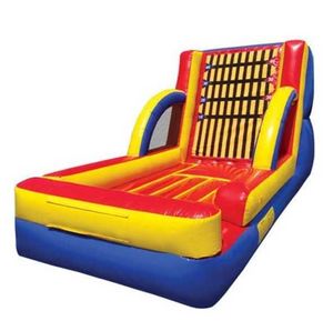 Bouncers infláveis de 4 m/6 m para parede comercial PVC gancho e laço jogo de parede salto jumper esporte ao ar livre com ventilador postagem gratuita