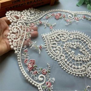 Table Cloth 1pc Lace Tablecloth Rose Embroidered Round Reception Cover 31x44cm Wedding Party Dinner El Decor Home Textile