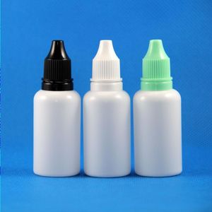 100セット1オンス30mlプラスチックドロッパーホワイトボトルタンパープルーフキャップ長いヒントldpe e​​ Vapor Cig Liquid30ml Ceiqf