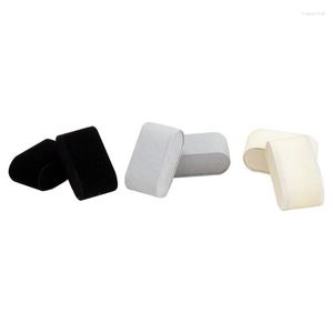 Jewelry Pouches F19D Black Beige Gray Watch Pillow Soft Sponge Flannel Material Accessories Bracelet Velvet