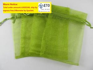 OMH atacado100pcs 25 cores misturado bom voile chinês saco de presente de casamento de natal sacos de organza bolsas de presente de joias bolsa bz04