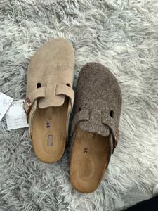 مصمم جديد من النعال بوسطن السقوط Slipper Sandals Summer Cork Slides Leather Leather Beach Clog Bag Bag Bag Arizona Mayari Sandal Fashion 36-45 Babiq05