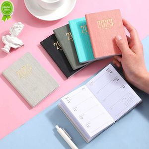 2023 Harmonogram angielski Książka A7 Codzienny plan Poket Notebook Cele Planner Business Notebook Meeting Journal Office Artykuły papiernicze