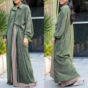 Ubranie etniczne Ramadan Eid Abayas dla kobiet sukienki tureckie Muzułmańskie Dubaj Abaya Kimono Marokan Kaftan Hidżab Caftan Dress Islamska szata