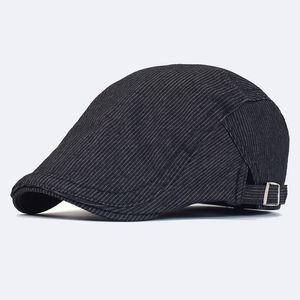 Drop Shipping 2021 Herbst und Winter Kamel Cord Mann Ivy Cap Papa Casual Hut Newsboy Frauen Große Größe Baskenmütze 56-60cm