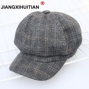 Jiangxihuitian frauen Plüsch nerz kaschmir Baskenmütze Damen hand stricken hüte Winter warme strick kappe kostenloser versand