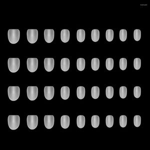 거짓 손톱 유연한 300Pcs 충분한 수량 아몬드 가짜 젤 네일 팁 서리로 덥은 초박형 살롱 용품