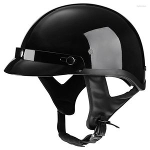 Мотоциклетные шлемы DOT Approved Vintage Half Helmet Summer Open Face Street Мотоцикл Cruiser Scooter Chopper Retro Moto