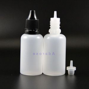 100 Pcs/Lot 30 ML High Quality LDPE Tamper Proof Plastic Dropper Bottles Thief Safe Vapor Squeeze thin nipple Aofmm