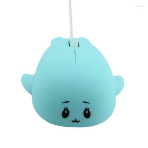 Mice Cartoon Mouse Girls Computer USB Creative Dolphin Cute Mini Office Gift For Laptop Notebook11 Rose22