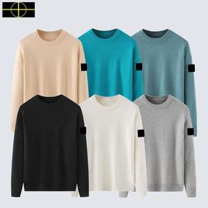 Designer tröjor herr tröja stickad sweatshirt crew hals lång sleee pullover hoodie par kläder höst och vinter varm teknik fleece t g4o9#