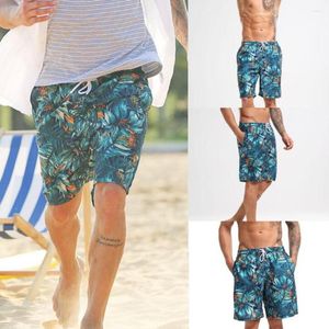 Underpants Swimming Pants For Men Floral Sexy Underwear Mens Nylon Quick Dry Beach Surfing Running Shorts W0323