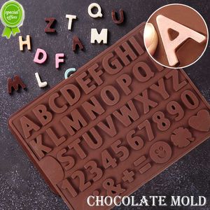 New Silicone 26 Letter Number Chocolate Baking Molds DIY Cake Decoration Candy Jelly Fondant Cookies Molds Kitchen Tools Accessories