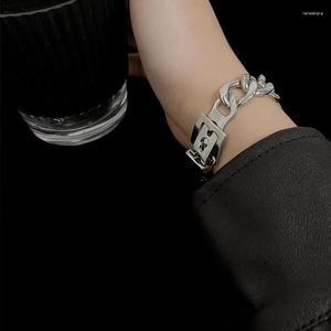 Ссылка браслетов винтажные геометрические пряжки для пряжки металлы для женщин для женщин хип -хоп панк панк крутые подарки