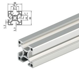 Сканирование VCORE 3 ПАКЕТЫ Черный 3030 Европейский стандартный анодированный анодированный алюминиевый экструзия профиля CNC 3D -принтер VCORE 3 300x300 400x400