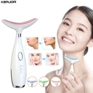 Massageador Facial HX-05 LED Pescoço Anti-rugas Removedor de Rosto Massagem de Pele Rosto Queixo Duplo Em Forma de V Elevador Ferramentas EMS Pescoço Linhas Apertando Dispositivo 230626