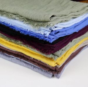 Sciarpe di alta qualità 10 bei colori scialle di cotone hijab musulmano testa indossare moda donna sciarpa 180 50 cm