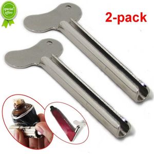 Stainless Steel Toothpaste Squeezer for Bathroom, 2-Pack Toothpaste Tube Rolling Press Dispenser