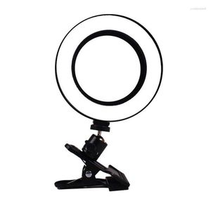 Cabeças de flash Principais ofertas Ring Light de 6 polegadas Kit de iluminação para videoconferência Luzes LED reguláveis Clipe em monitor de laptop para lâmpada