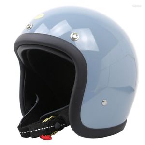 Capacetes de motocicleta Capacetes COCASCOS Open Helmet Accessories Capacete De Moto Face 3/4 Jet Vintage Motorbike Scooter Casco