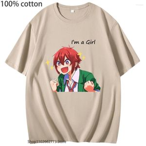 女性のTシャツトモチャンかわいい装着スクープTシャツアニメトモちゃんは女の子コットンティーメン/女性服ユニセックスサマー服Y2K