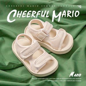 Sneakers Çocuk Ayakkabı Yaz Çocuk Sandalet Süper Hafif Rahat Örgü Bebek Yürümeye Başlayan Yumuşak Kaymaz Erkek Kız Plaj 230626
