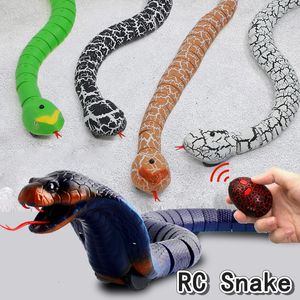 Electric/RC Animals RC Snake Toys for Kids Nowość Knebel dorosłych Halloween Drawki Dziewczyna Zabawne Prezent Pilot Pilot Kontrola Zwierzęta Spider Elektryczne roboty zabawkowe 230625