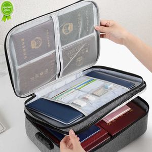Multi-Layer Document Storage Bag Certificate File Organizer Case Family Large Capacity Document Card Passport Bag Briefcase