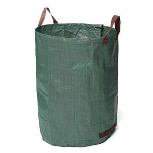 Trash Bags Garden Bag Large Capacity Storage Bag Reusable Leaf Sack Light Trash Can Foldable Garden Garbage Waste Collection Container 230625