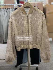 Женские куртки Brunello Spring и Summer Cucinelli Zipper Seeders с длинным рукавом коричневая куртка