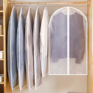 Storage Boxes Clothes Dustproof Bag Household Transparent Waterproof Coat Suit Set Washable Hanging Clothing Dust Cover