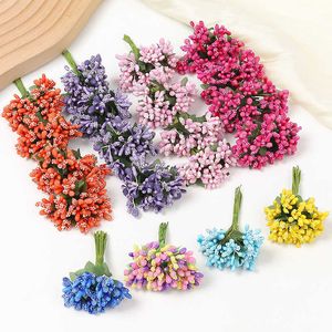 Flores secas estames artificiais mini falsos para decoração de casa decoração de casamento diy guirlanda artesanato acessórios de presente