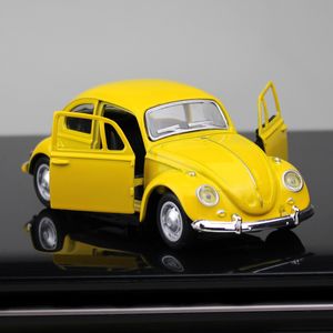 DIECAST Model Car Vintage Beetle Diecast Pull Back Model zabawki Dzieci Dekoracje prezentowe