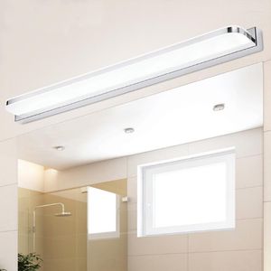 Duvar lambaları Washstand LED ayna hafif banyo dolabı lambası modern paslanmaz çelik aplik vanity aydınlatma armatürü